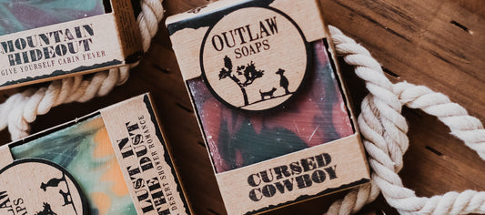 Western scented handmade natural bar soap by Outlaw