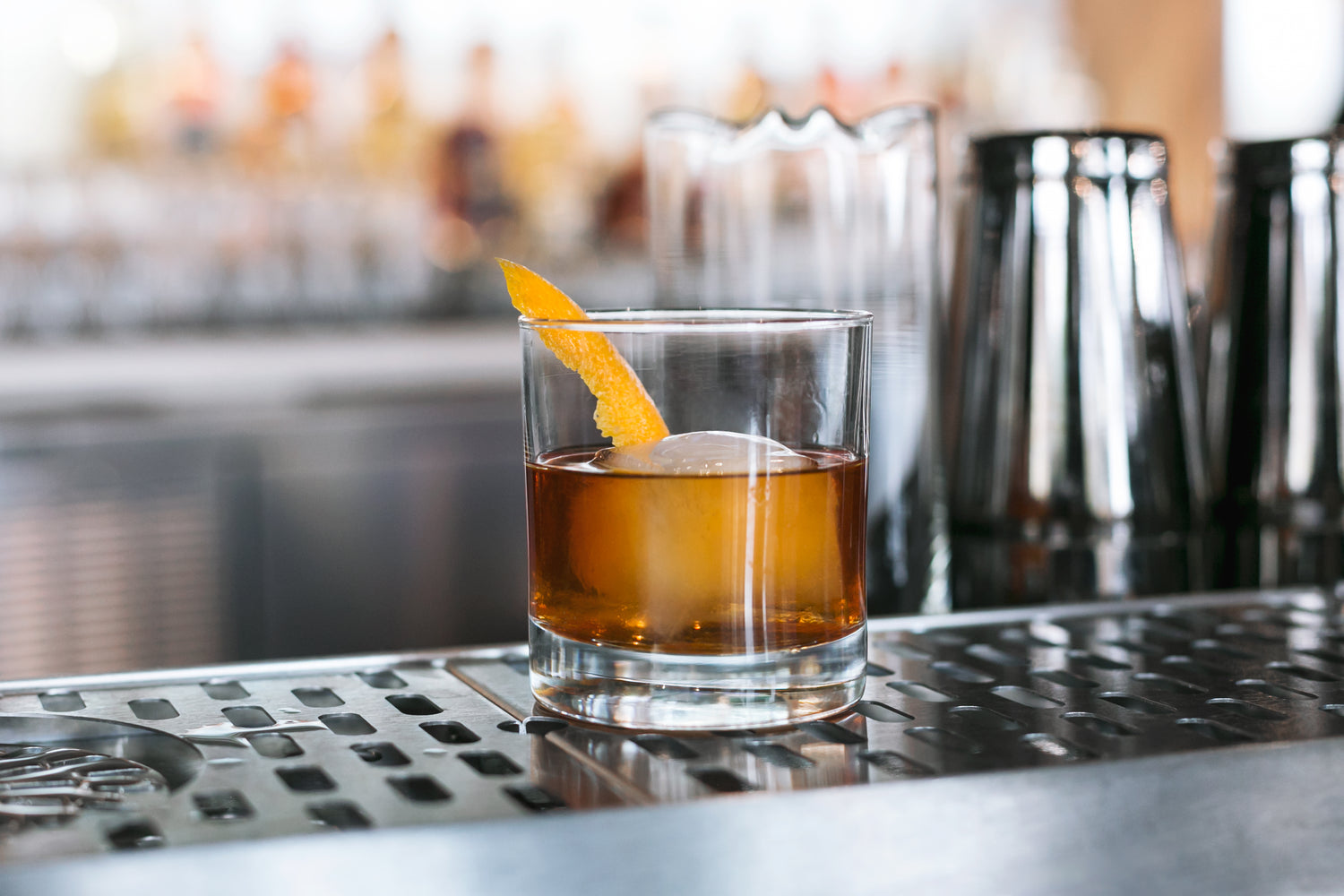 Bourbon at a bar