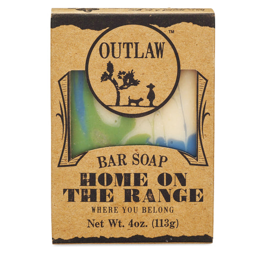 Outlaw soap with laundry and grass scent
