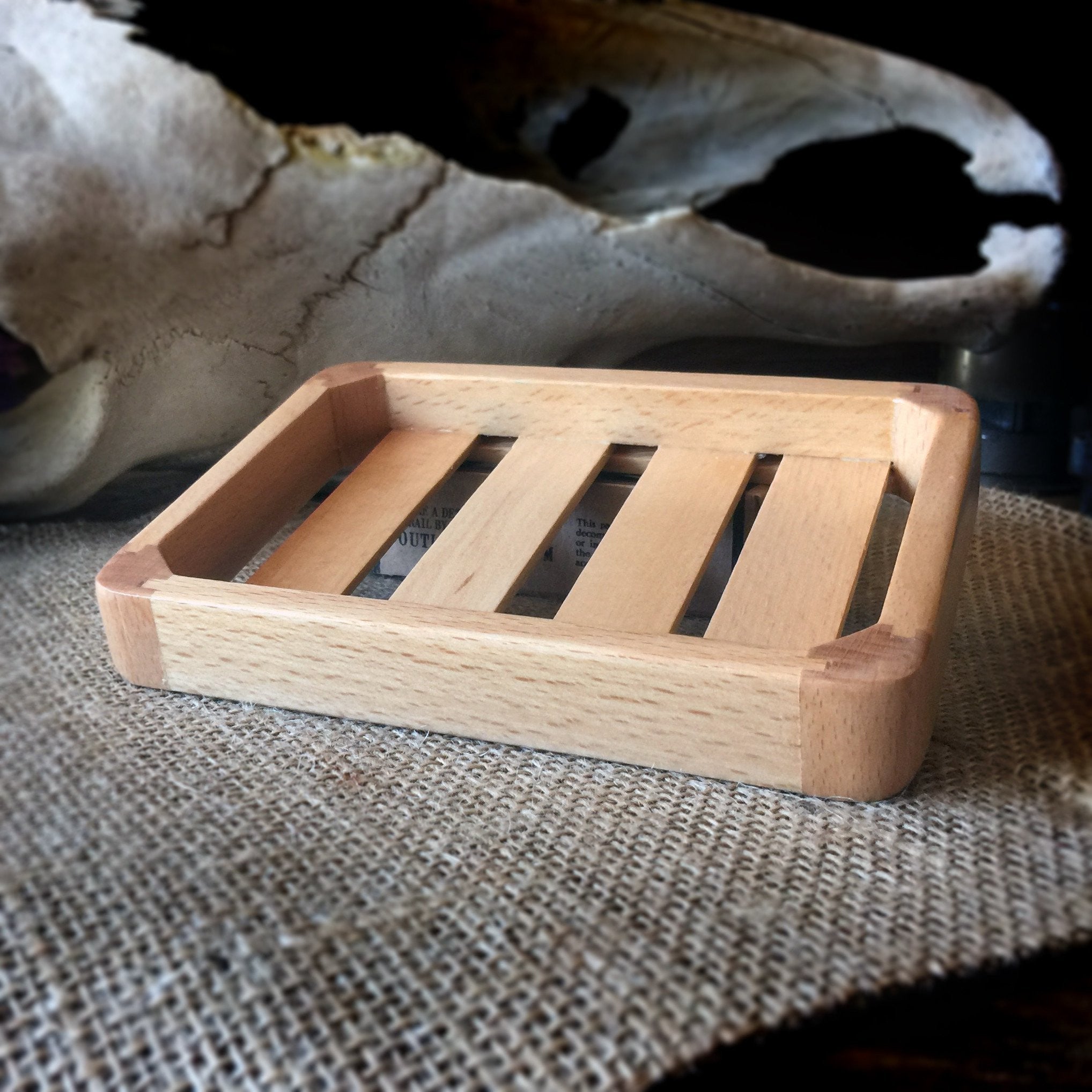 Wood Soap Dish (Dark or Light)