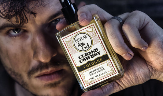 Cursed Cowboy clove and campfire scented cologne
