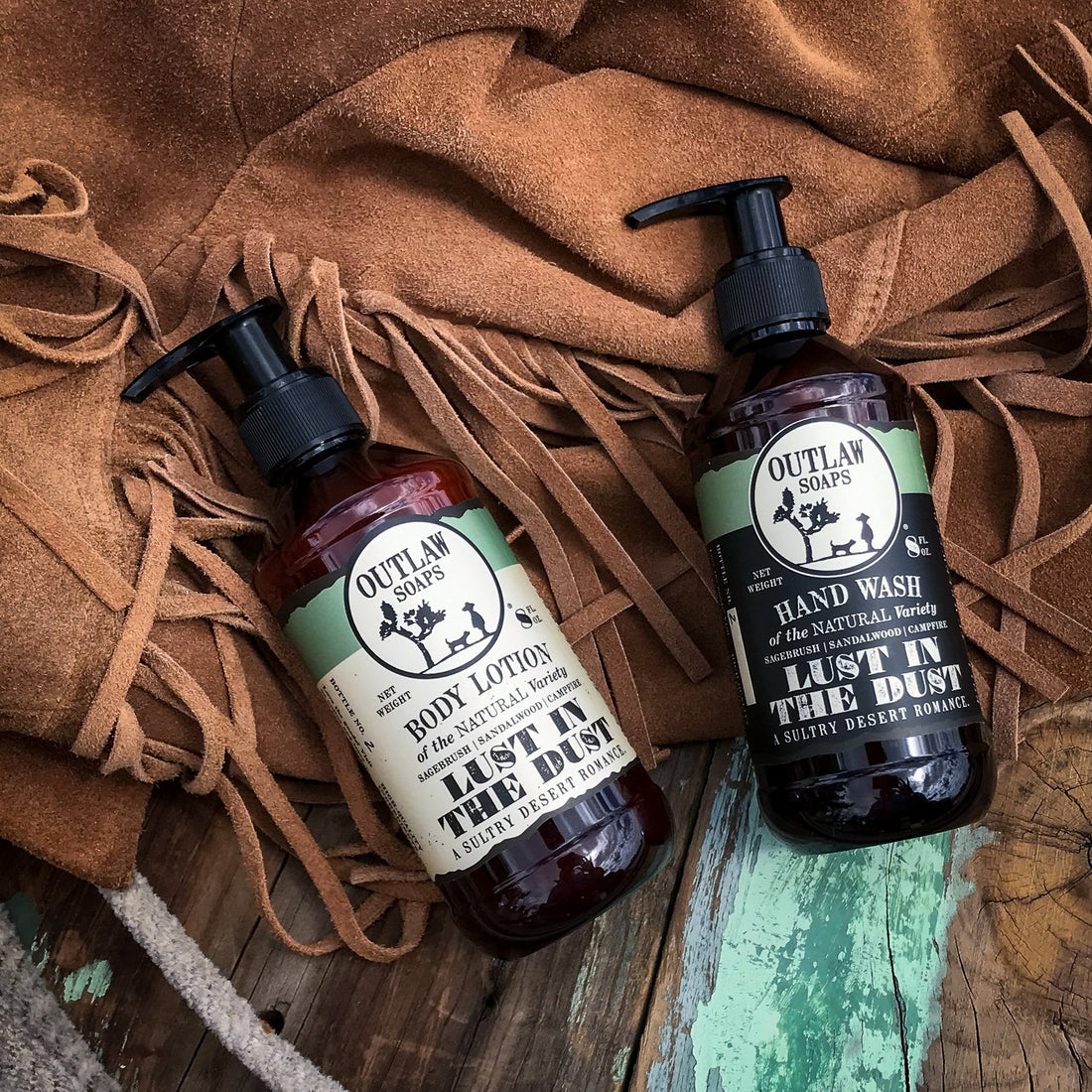 Ruggedly badass lotion inspired by the outdoors: Lust in the Dust and Mountain Hideout Natural Lotion