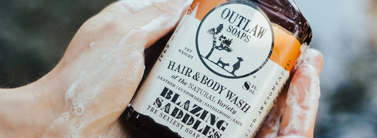 Blazing Saddles natural Hair and Body Wash by Outlaw