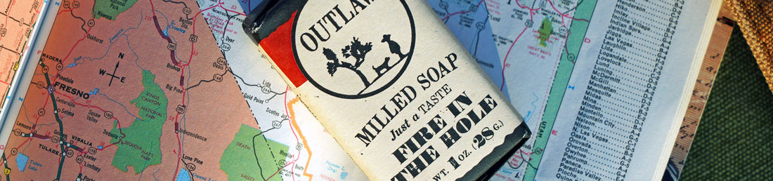 Fire in the Hole natural milled bar soap by Outlaw