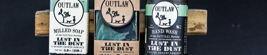 Lust in the Dust natural hand wash and bar soap by Outlaw