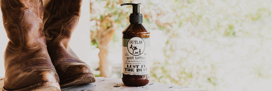 Lust in the Dust natural body lotion by Outlaw