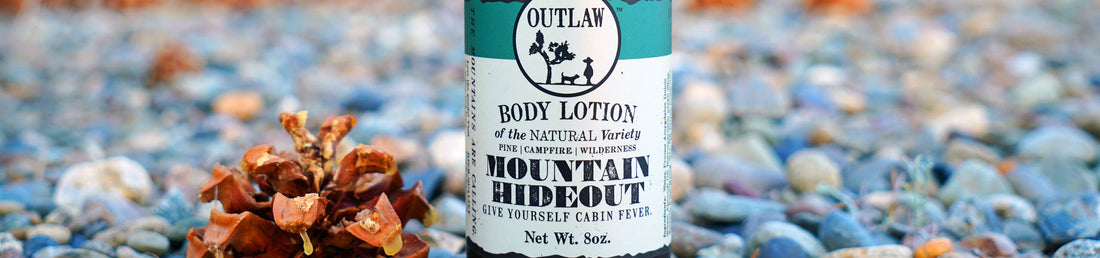 Mountain Hideout natural body lotion by Outlaw