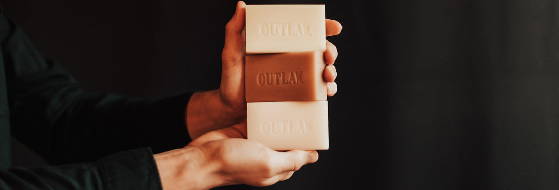Natural milled bar soap from Outlaw