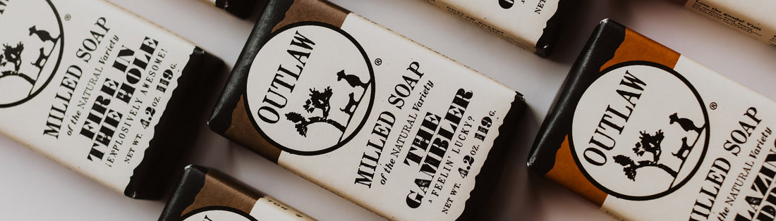 Natural milled bar soap by Outlaw
