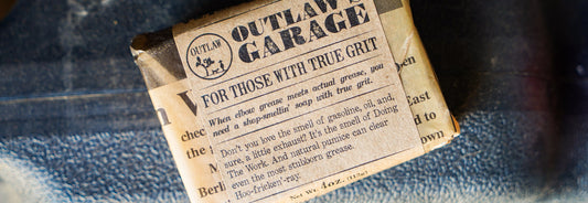 Outlaw's Garage handmade pumice soap for mechanics