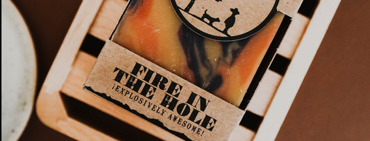 Back in stock: Fire in the Hole Campfire Soap