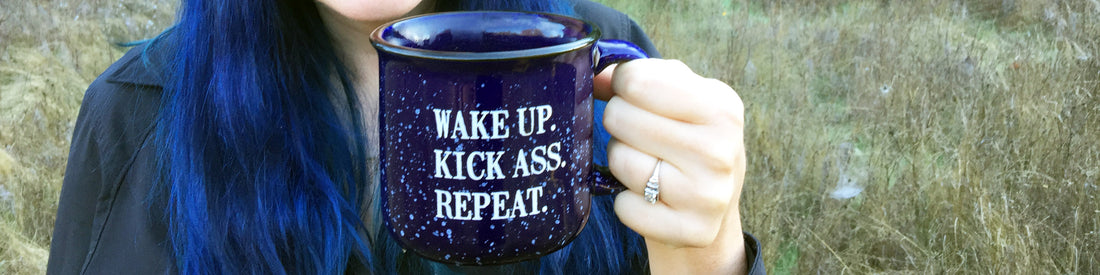 This weekend only: Sign up for an Outlaw Gold account and earn yourself a free "Wake Up, Kick Ass, Repeat" mug!