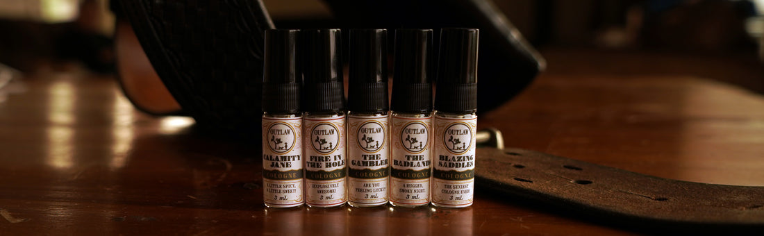 Sample set of natural spray cologne by Outlaw