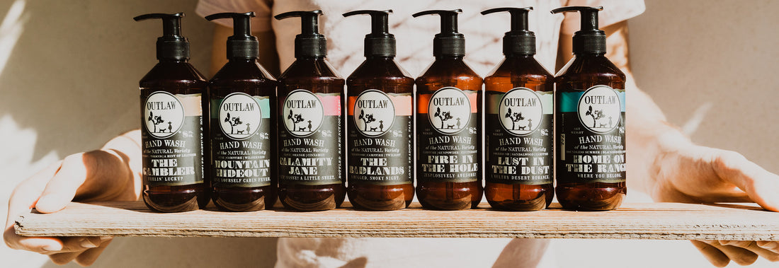 Western scented natural body wash by Outlaw