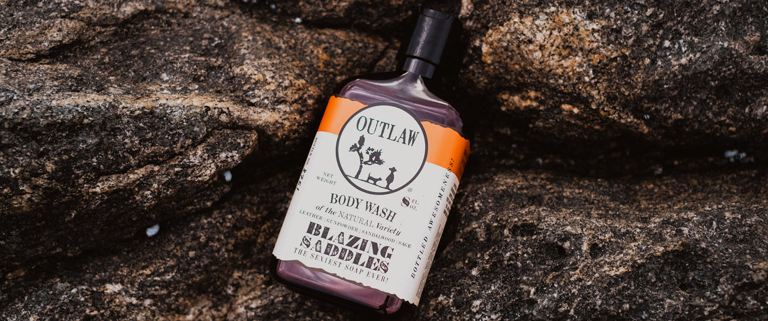 Blazing Saddles natural body wash by Outlaw