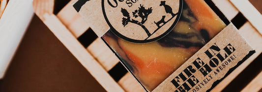 Fire in the Hole Campfire natural bar soap by Outlaw