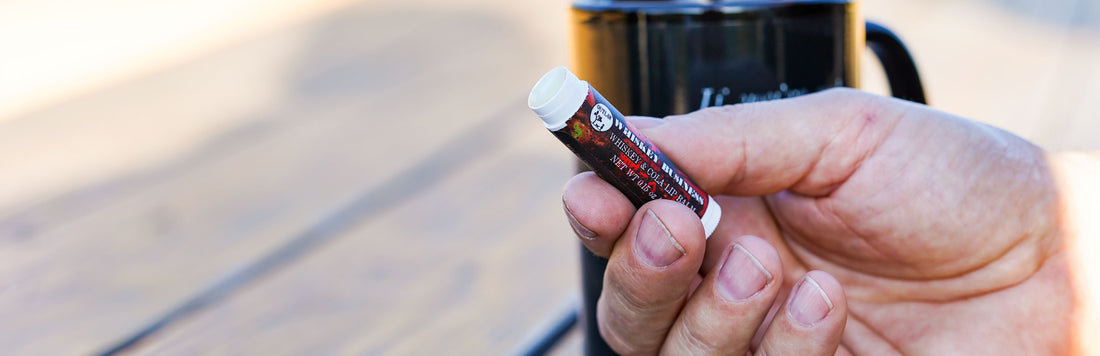 Outlaw whiskey and rum lip balm