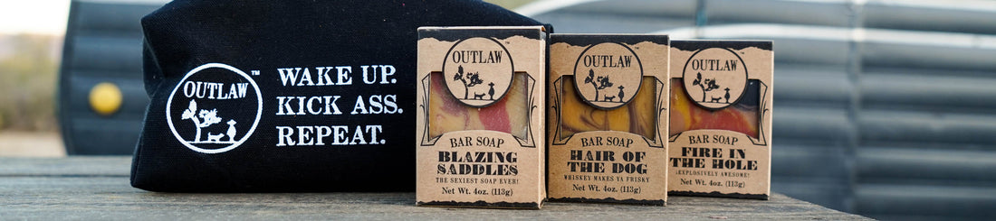Outlaw Western Handmade Soap Gift Set with Travel Kit