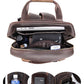 The Gaetano | Large Leather Backpack Camera Bag with Tripod Holder