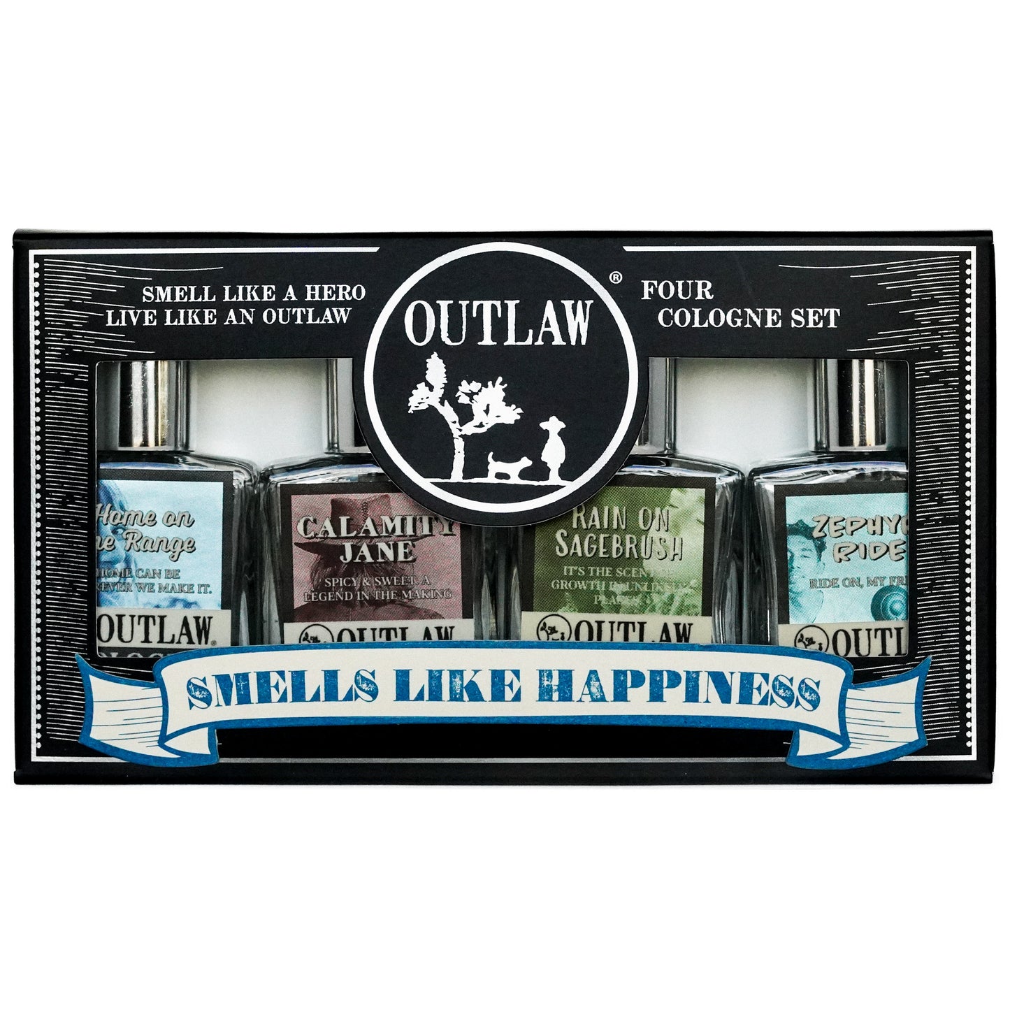 Outlaw Sample Cologne Set - A boxed set of 4 colognes to try