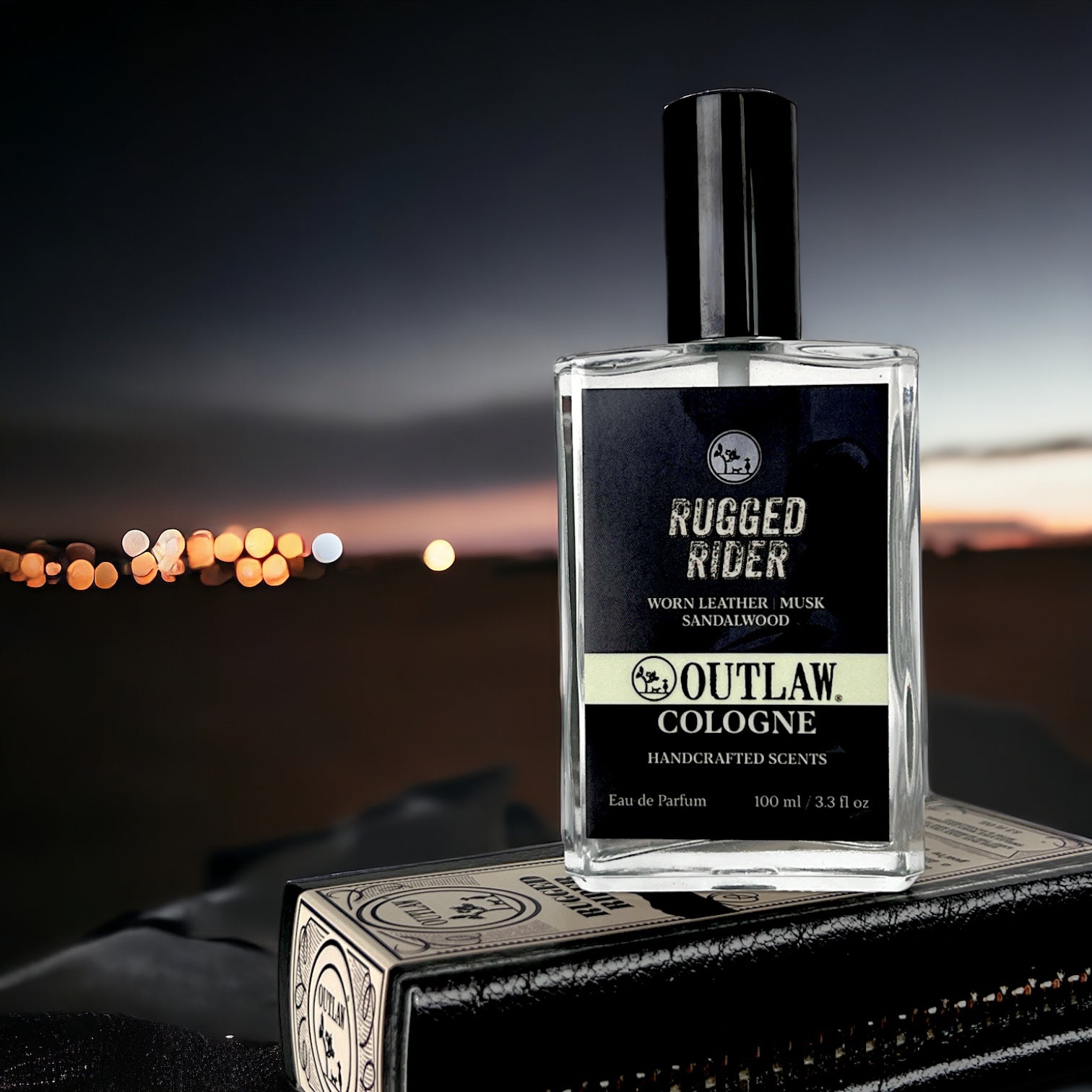 Outlaw Cologne for Men and Women - Rugged Rider - Musk Leather Sandalwood