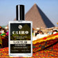 CAIRO Cologne - November's Scent of the Month, a clear 100 ml bottle featuring a dog and tree logo, capturing the essence of Cairo's midnight allure.