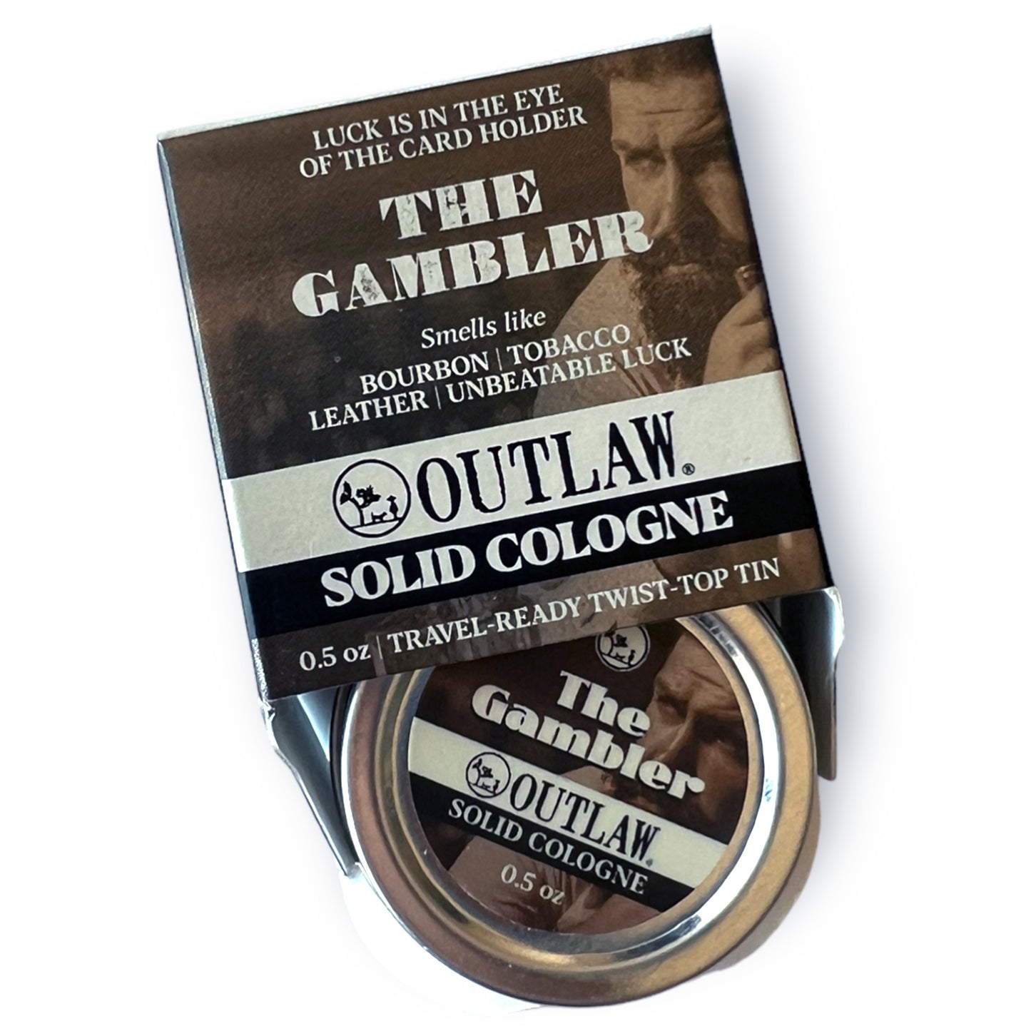 The Gambler Bourbon, Tobacco & Leather Solid Cologne