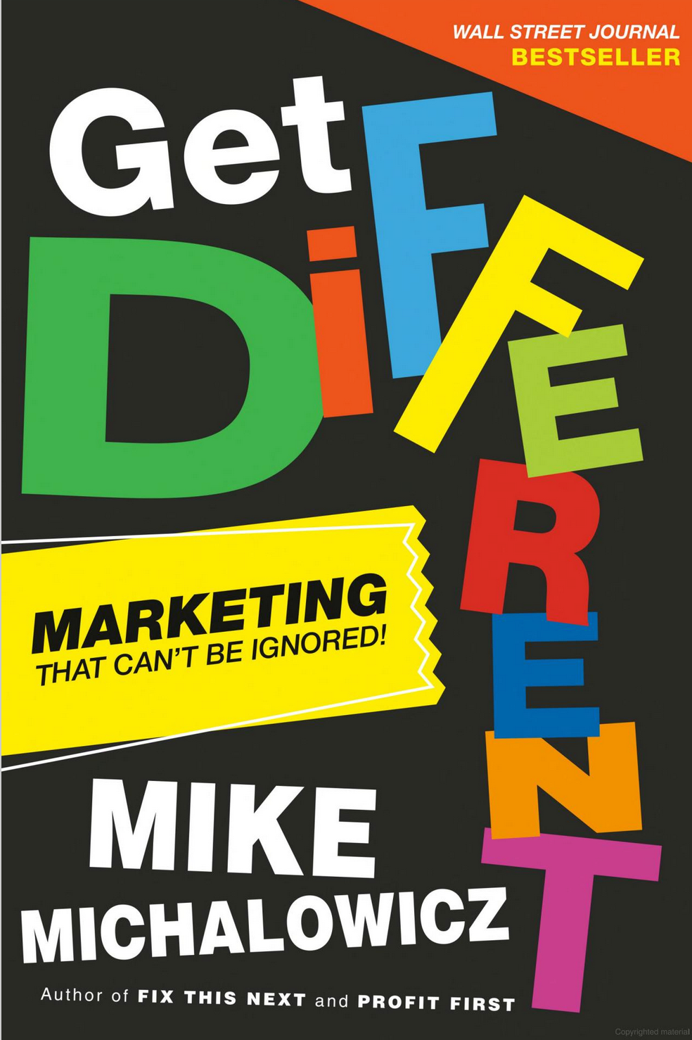 "Get Different" Marketing Book - Mike Michaelowitz