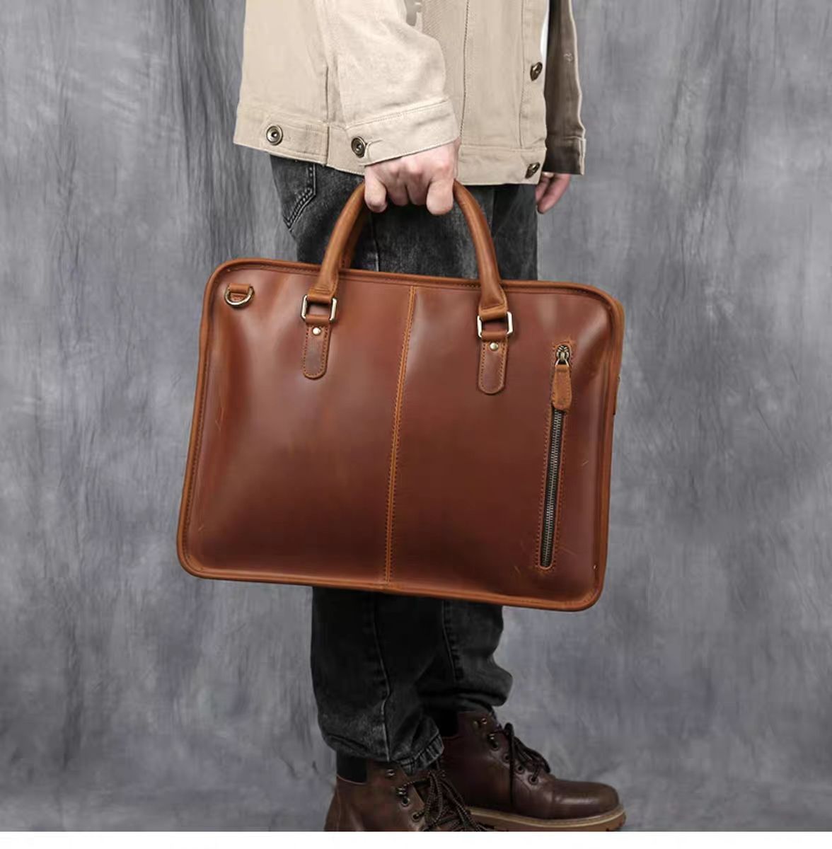 Cool leather laptop bags best sale