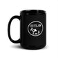 “No man is free who is not master of himself.” - Epictetus Black Glossy Mug