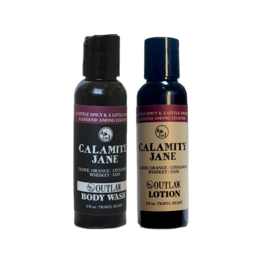 Calamity Jane Natural Travel Size Body Wash & Lotion Set