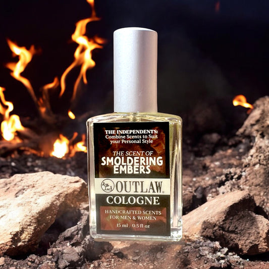 Fireplace campfire scent custom cologne for men and women - Outlaw