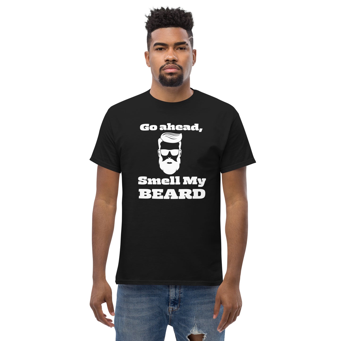 "Go Ahead, Smell My Beard" Men's Classic Tee