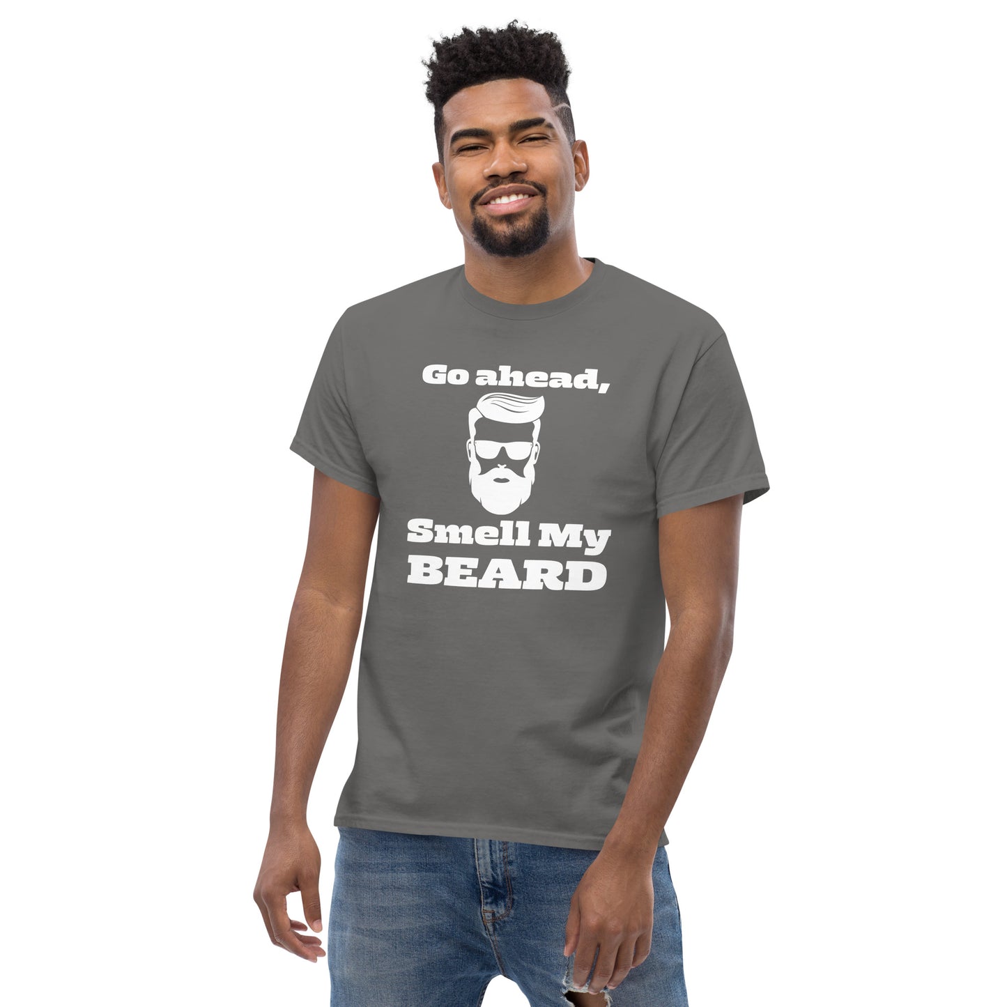 "Go Ahead, Smell My Beard" Men's Classic Tee