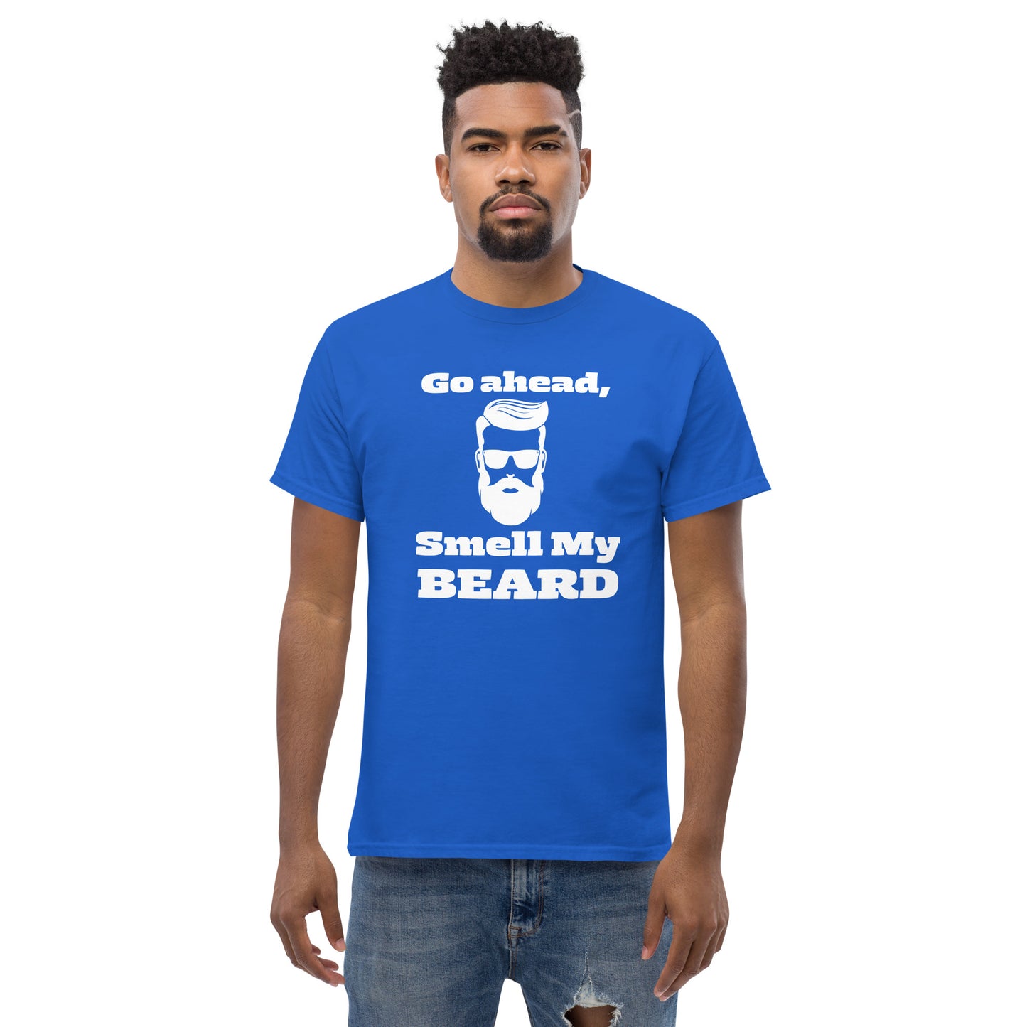 "Go Ahead, Smell My Beard" Men's Classic Tee