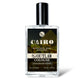 CAIRO Cologne - November's Scent of the Month: A 100 ml clear bottle with a black cap, capturing smoky wood, amber, and sandalwood notes.