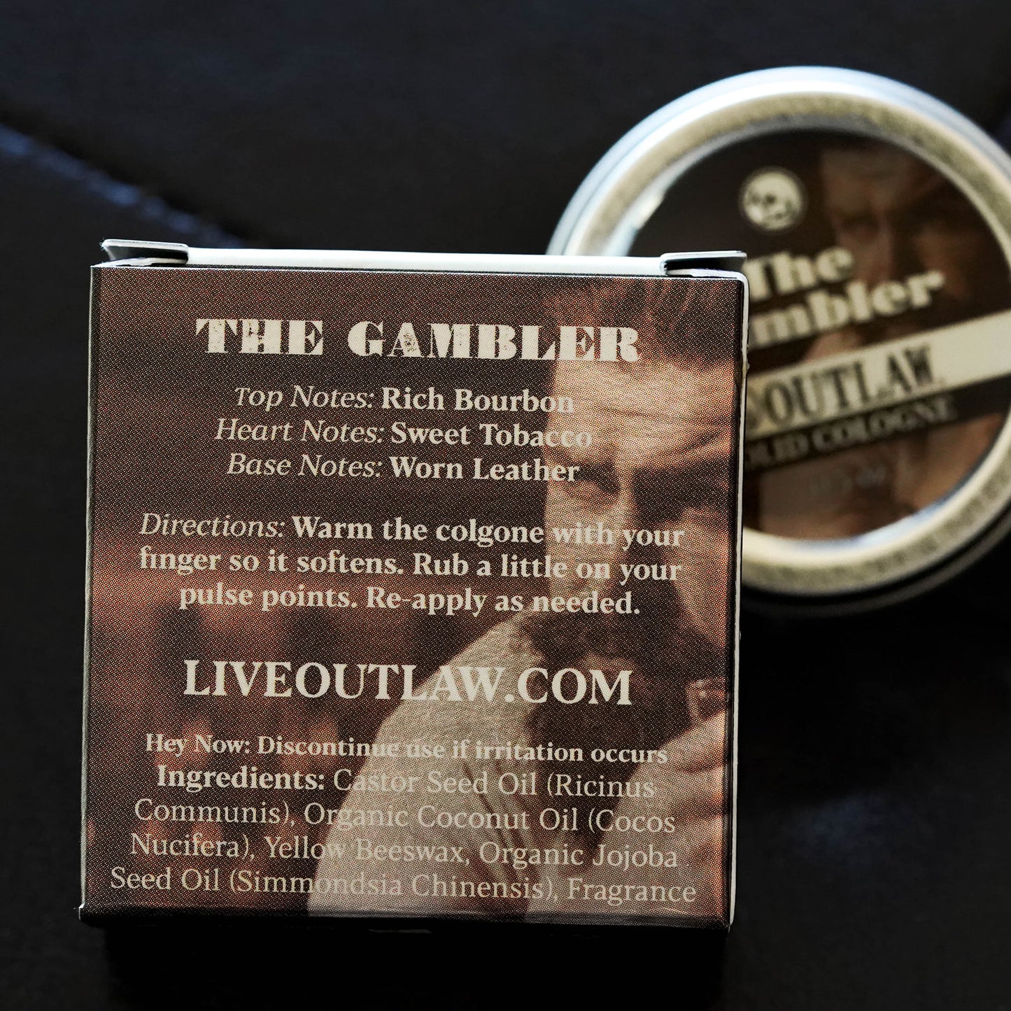 Bourbon Tobacco Solid Cologne for Men and Women, by Outlaw