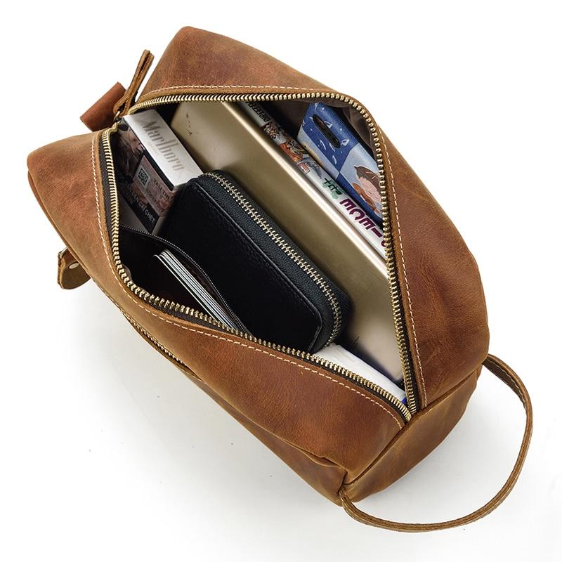 Genuine leather toiletry bag online