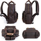 The Gaetano | Large Leather Backpack Camera Bag with Tripod Holder