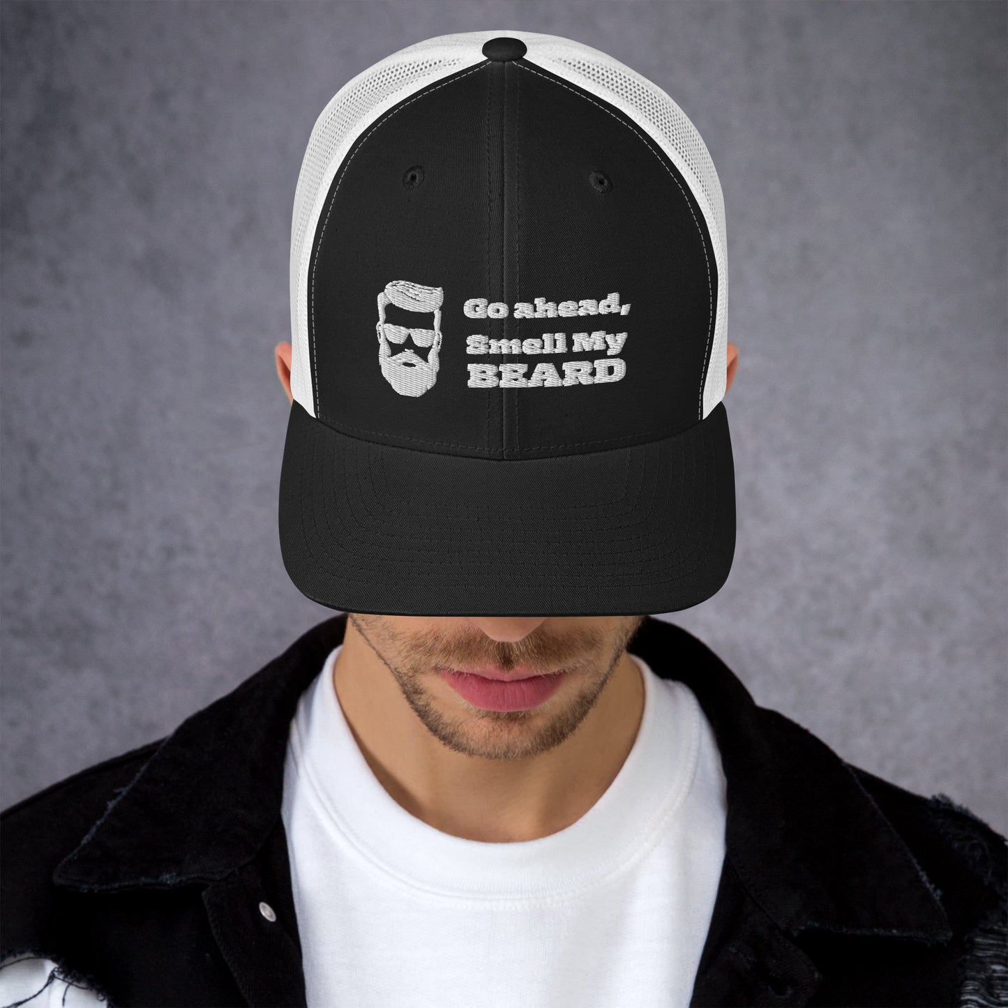 "Go Ahead, Smell My Beard" Trucker Cap