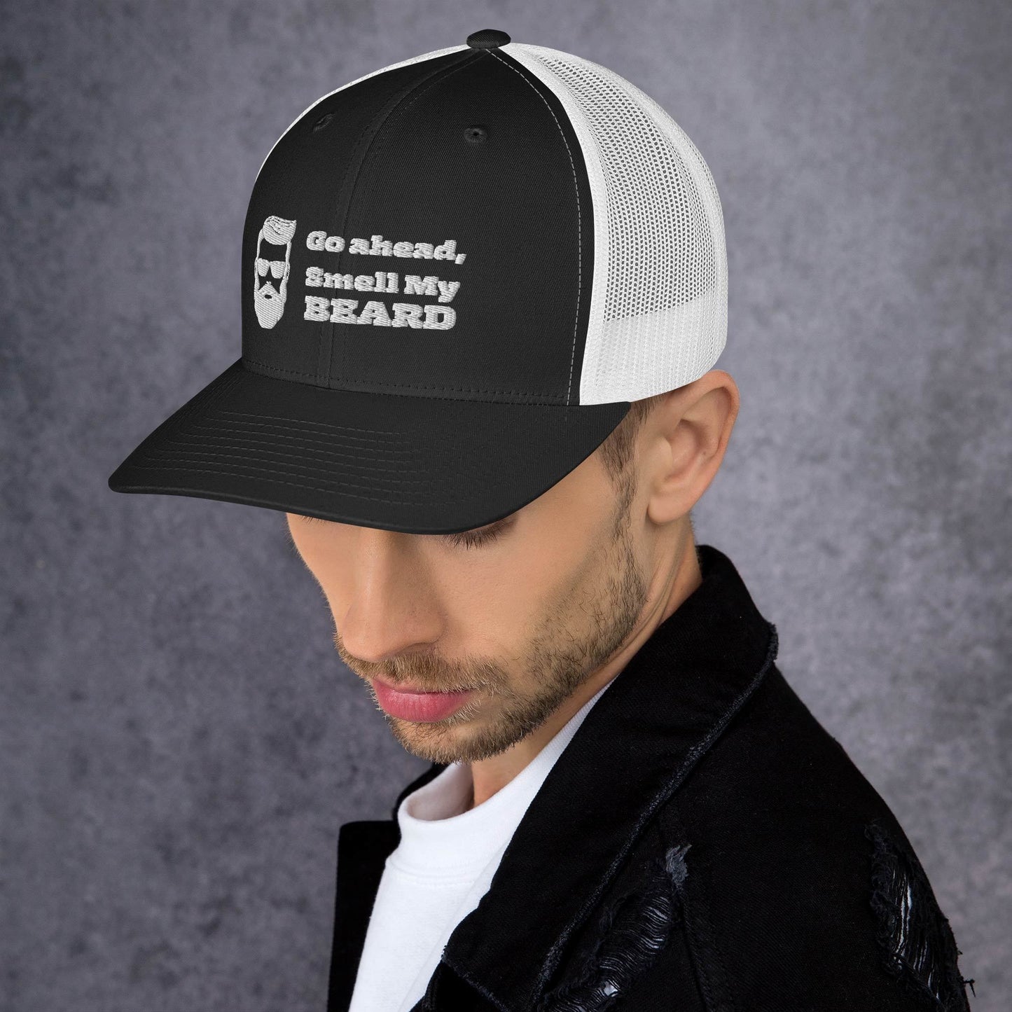 "Go Ahead, Smell My Beard" Trucker Cap