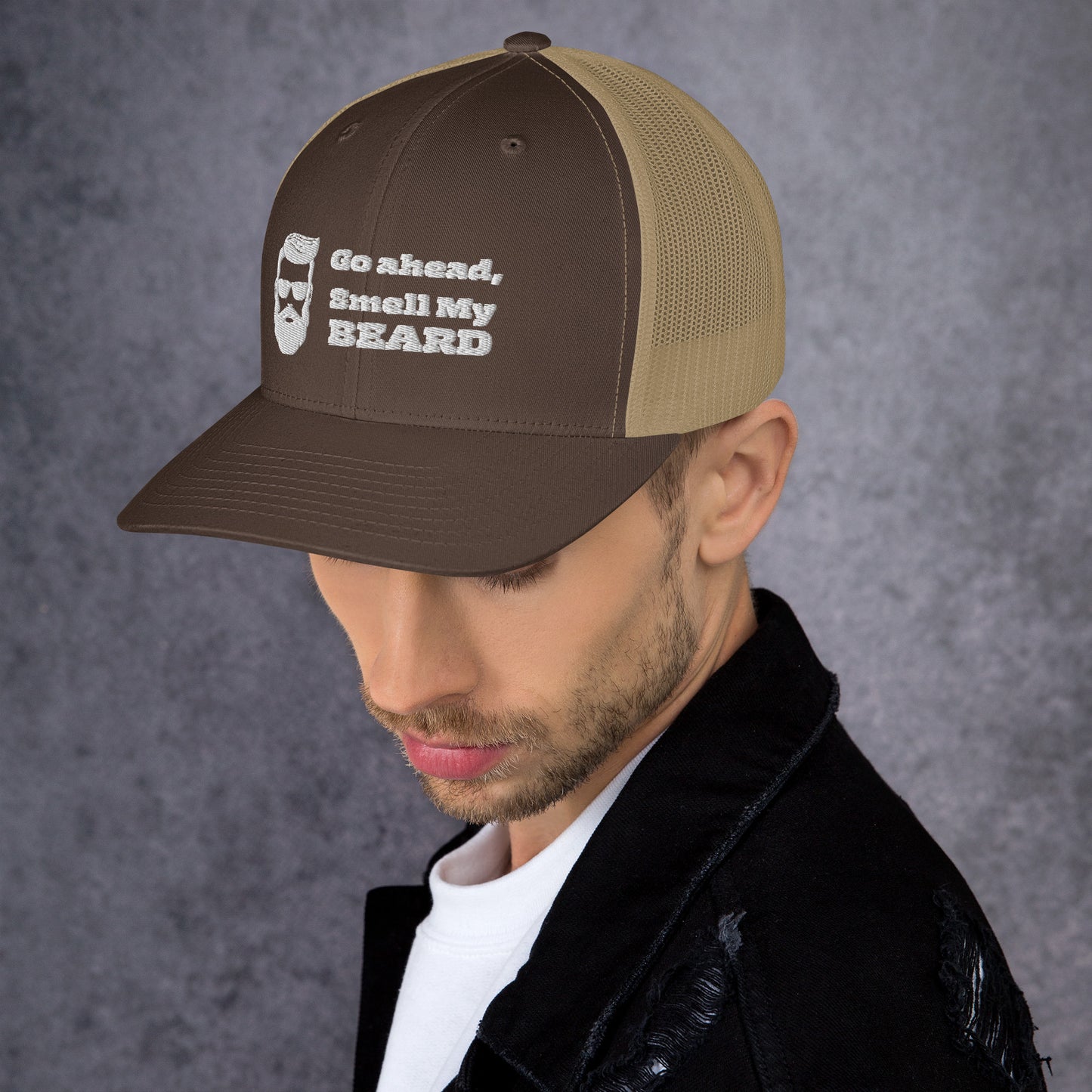 "Go Ahead, Smell My Beard" Trucker Cap