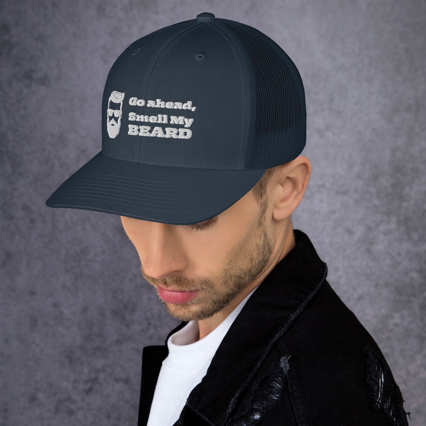 "Go Ahead, Smell My Beard" Trucker Cap