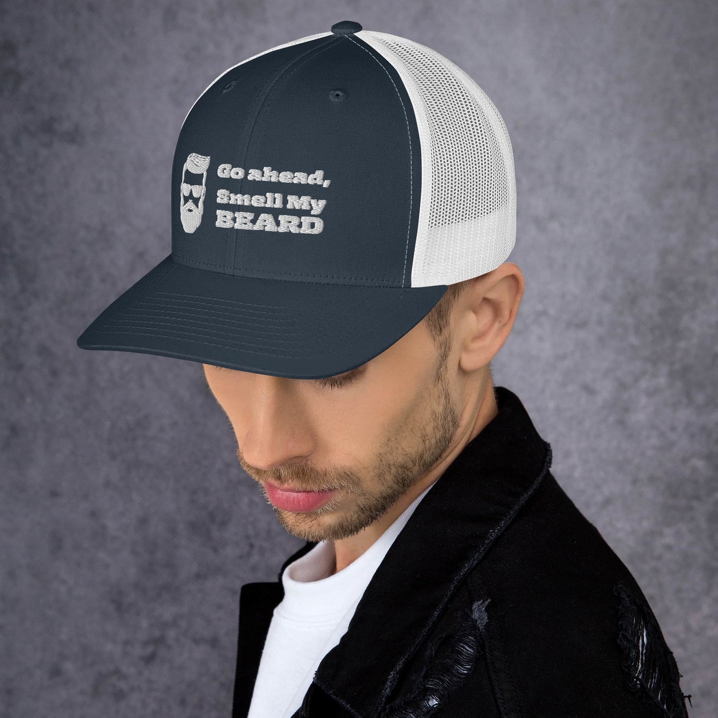 "Go Ahead, Smell My Beard" Trucker Cap