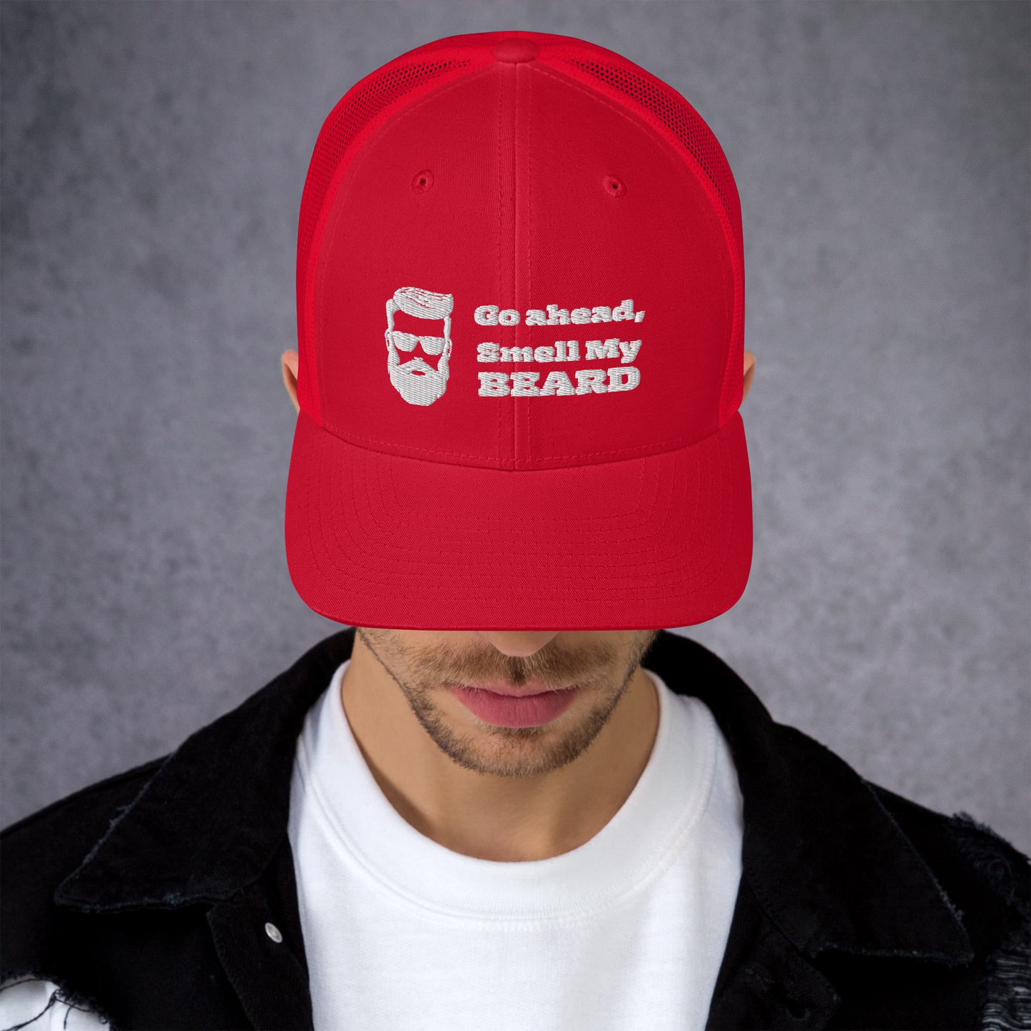 "Go Ahead, Smell My Beard" Trucker Cap