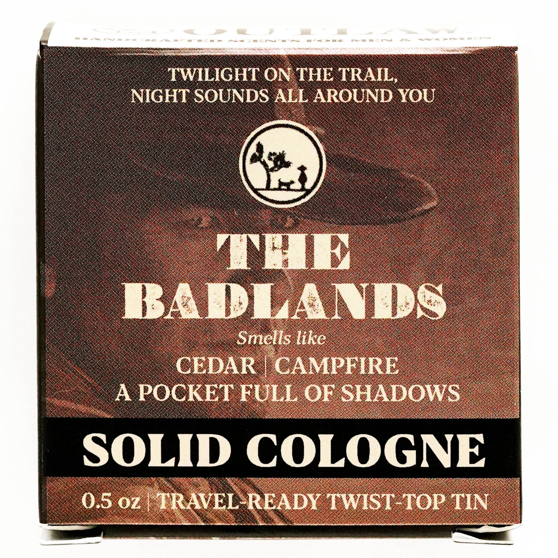 Cedar Campfire Solid Cologne for Men and Women, by Outlaw