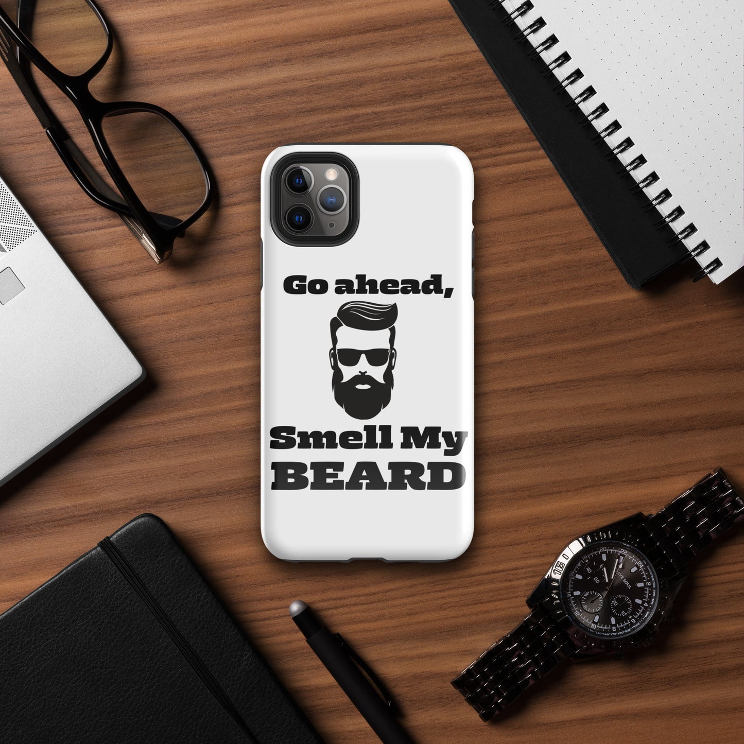"Go Ahead, Smell My Beard" Tough Case for iPhone®