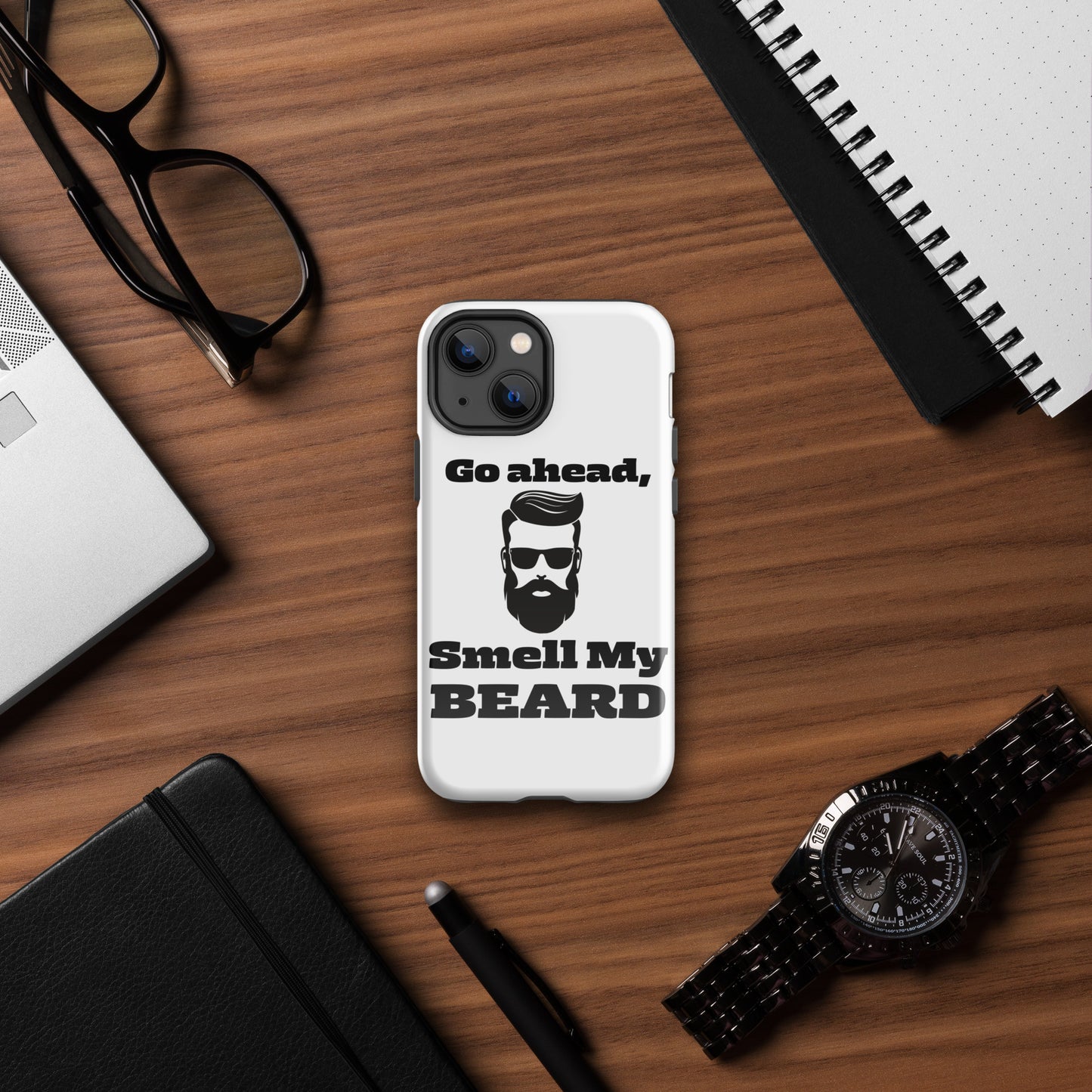 "Go Ahead, Smell My Beard" Tough Case for iPhone®