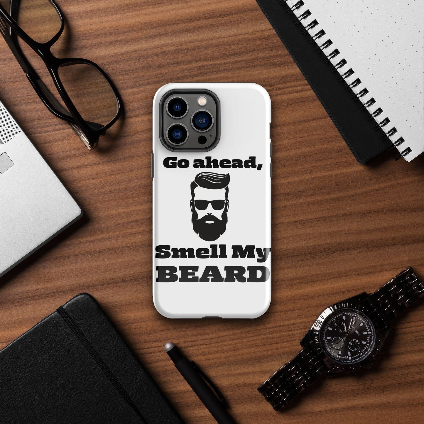 "Go Ahead, Smell My Beard" Tough Case for iPhone®