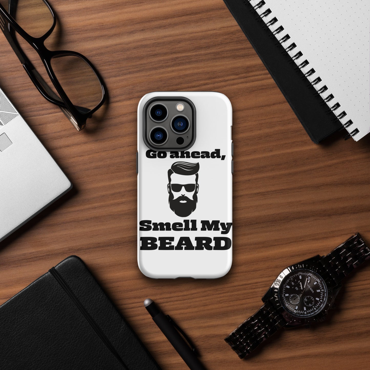 "Go Ahead, Smell My Beard" Tough Case for iPhone®